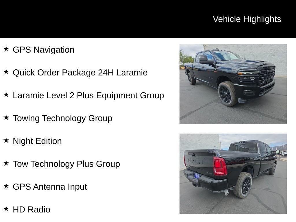 2026 RAM Ram 3500 RAM 3500 LARAMIE CREW CAB 4X4 6'4' BOX