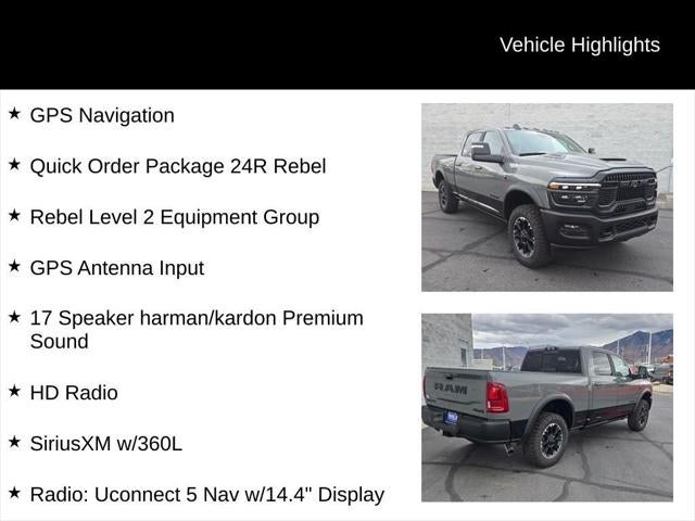 2026 RAM Ram 2500 RAM 2500 REBEL CREW CAB 4X4 6'4' BOX
