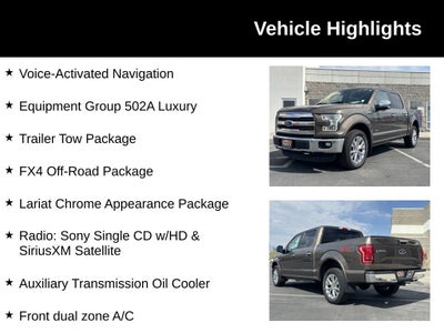 2015 Ford F-150 Lariat 502A FX4