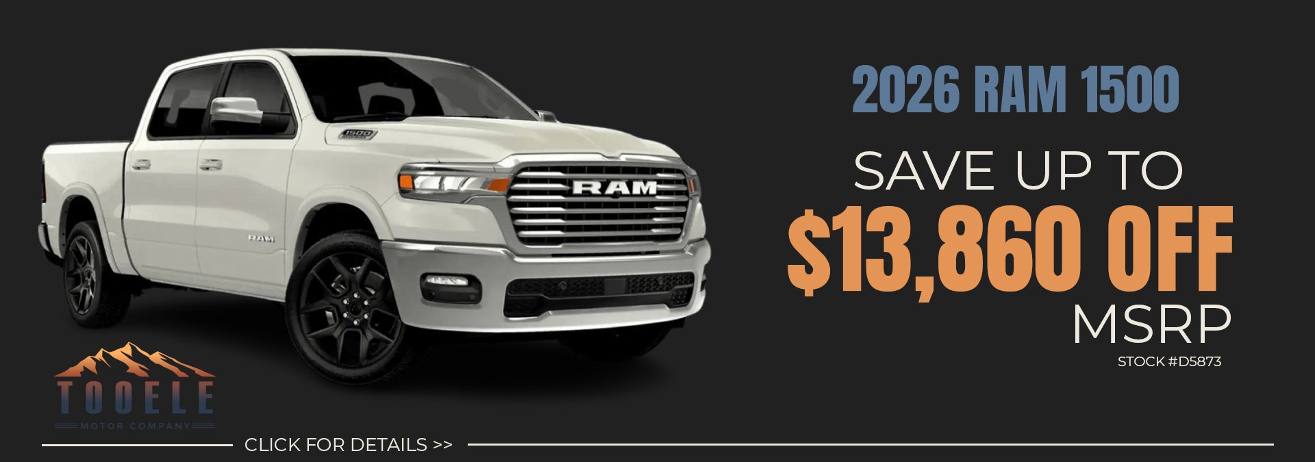 Huge discounts on 2026 Ram 1500 trucks
