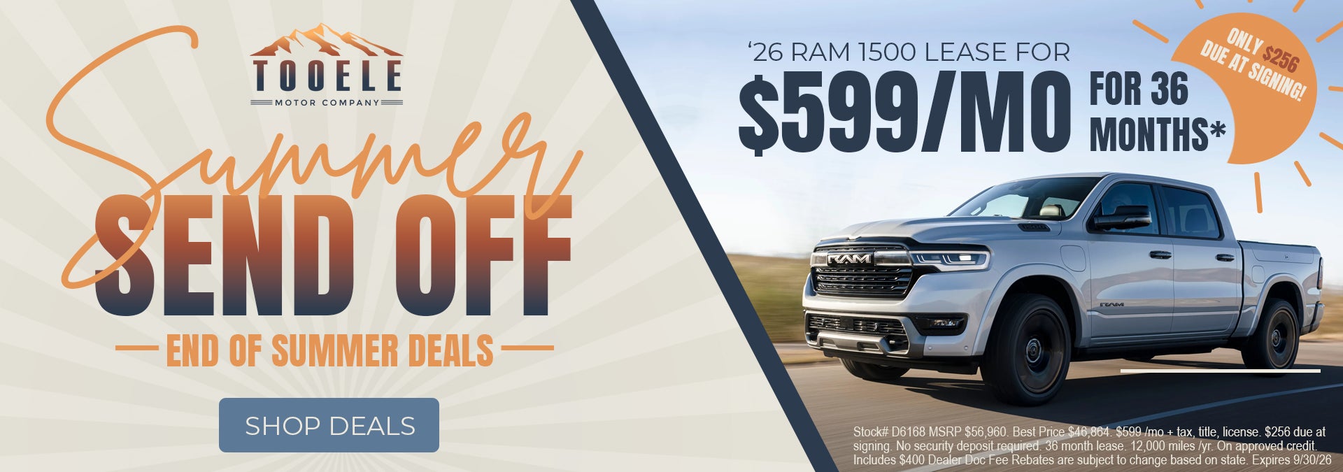 2026 Ram 1500 lease near Tooele UT